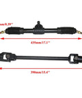 Go Kart Steering Rack Pinion Kit With Adjustable Rack Shaft And Tie Rods For 110cc To 150cc heavy-duty gear replacement