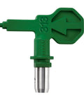 Green High Efficiency Airless 313 Reversible Spray Tip for Sealers and Stains, compatible with Wagner sprayers.