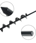 Heavy Duty 3 Inch Wide 24 Inch Long Metal Earth Auger Drill Bit For Garden Planting And Planter Boxes With 3 Eighth Inch Non Slip Hex Shank And Replaceable Carbon Coated Steel Blades For Quick Easy Digging In Soil