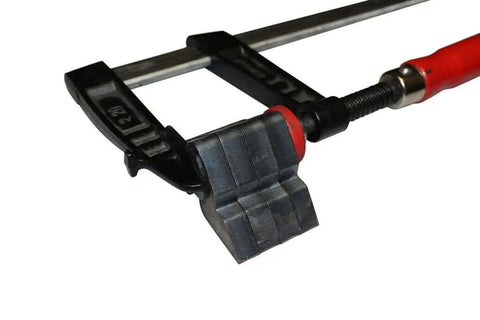 Close-up of Hemming Dies Kit for 12 and 20 Ton Finger Brakes, 32 pieces forming an 8 inch die, unassembled and unwelded, made in the USA.