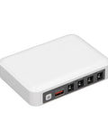 Solid Mini Ups With Six Thousand Mah Battery To Keep Your Wifi Router And Modem Running Smooth Through Power Blackouts And Internet Downtime Without A Hitch At Home Or Office, white compact design with multiple output ports.