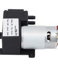 Tiny 10 Liters Per Minute DC Vacuum Pump With 81 kPa Negative Pressure 24V DC Compact Lab And Home Medical Gear side view