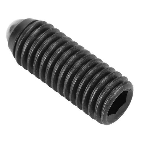 Heavy Duty M10 Threaded Ball Plungers 10 Pack Carbon Steel screw with textured black finish for secure mounting in jigs.