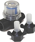 Heavy Duty Flow Max Rv Water Pump With 50 Psi Pressure And 3 Gallons Per Minute Flow, including a filter and connectors for easy installation.