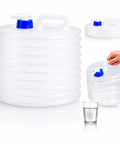 Grab And Go Collapsible Water Container With Spigot For Camping And RV Trips Foldable 3L Water Storage Tank in use