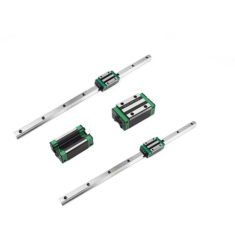 CNC Ballscrew Kit SFU RM2510 Plus Linear Guide Rail HGH25 2900mm with ball screw nut and slider block components on display.