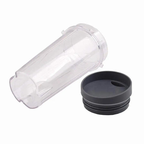 Ninja Blender Cups 16 Ounce Single Serve Replacement Cups With Two Sip Lids For BL770 BL780 BL660 Professional Blenders Pack Of 2