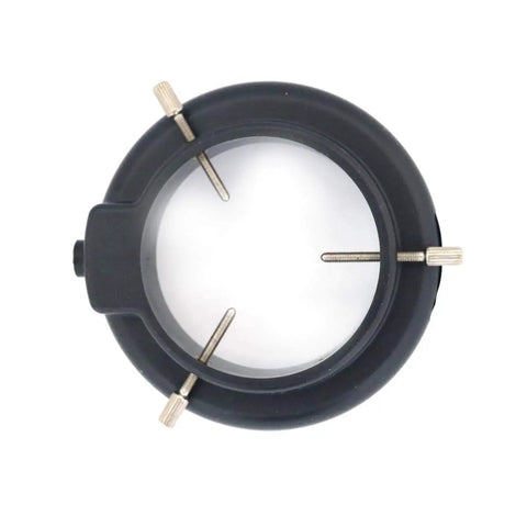 60 LED Adjustable Ring Light Illuminator Lamp For Stereo Zoom Microscope With Easy Mount For Cameras And Microscopes Flexible Brightness Control Slick Setup No Fuss Precision Macro And Micro Work, black ring light mount