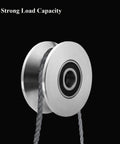 Stainless Steel Sliding Gate Wheel With V Groove For Secure Track showing strong load capacity detail close-up.