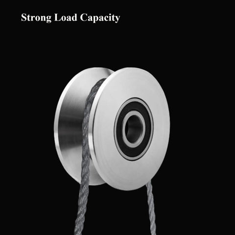 Stainless Steel Sliding Gate Wheel With V Groove For Secure Track showing strong load capacity detail close-up.
