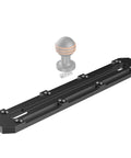 9 Inch Aluminum Kayak Track Low Profile Gear Track For Fishing Rod Holder Cup Holder And Accessories CNC Machined 6061 Aluminum With 316 Stainless Screws Hard Anodized For Quick Setup And Tough Wear Resistance. Black 9-inch kayak track rail with mounting screw