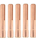 Premium Copper TIG Collet .040 Inch set of five pieces for TIG torch models 9, 20, and 25, durable welding components.