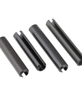 Heavy Duty Stainless Steel Spring Dowel Roll Pin Split Pin M2 X 6 To 30mm Black Carbon Steel, set of four pins