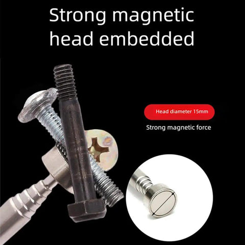 Telescoping Magnetic Pickup Tool 30 Inch Extendable Reach With Non Slip Grip And Extra Strong Magnet And 8 Pound Pull for screws.