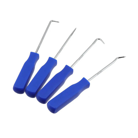 Four-piece tool set with blue handles for Silicone E61 Group Head Gasket 8mm For Espresso Machines 2 Piece Portafilter Gasket Replacement White Seal Kit