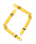 2Pcs Jewelry Box Lid Support Hinges Set Metal Cover Hinges With Folding Positioning Tripod Design For Antique Wood Case