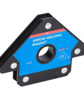 Heavy Duty Magnetic Welding Positioner For Alloy Steel Pipe Marking And Installation With 45 90 Degree Angle Adjustability and Strong Electromagnetic Locator Grip For pros And DIYers, showing a triangular welding magnet.