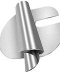 TOOVREN universal rolled hemmer foot set of 4 for sewing machines; stainless steel