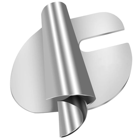 TOOVREN universal rolled hemmer foot set of 4 for sewing machines; stainless steel