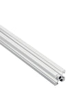 Get Your Hands On This 2 Pieces Of 1515 Aluminum Profile T-Slot Linear Rail For Serious DIY Projects And Industrial Builds Featuring Super Durable Extrusion That Is Lightweight Yet Sturdy For 1M Long Applications, close-up view of 1m long aluminum profile.