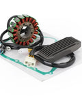 Heavy Duty Stator Voltage Rectifier G Kit Slick Fit For 12V Outboard Motors 4hp To 25hp With Ignition Kill Start And Trim Signal Routing No Relay Needed Drop In Till Or Remote Housing Swap Cross Fits 11483-38A00 32800-12E01 396141 582281, stator and rectifier kit