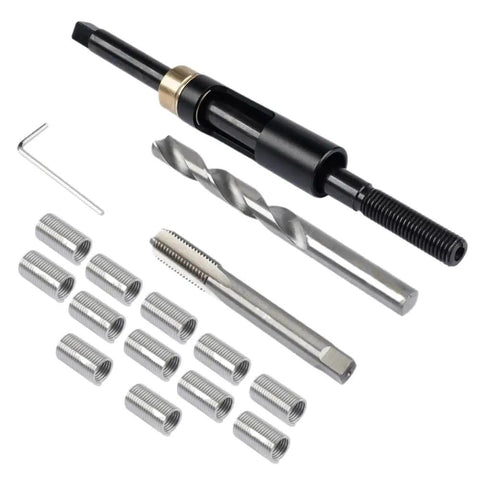 Fix Cranky Engines Fast With This Head Bolt Thread Repair Kit AP01 M11x1.5 Featuring Premium Machined Inserts And All Tooling To Restore Treadbare Cylinder Heads, M11x1.5 thread repair kit with drill bit, tap and inserts