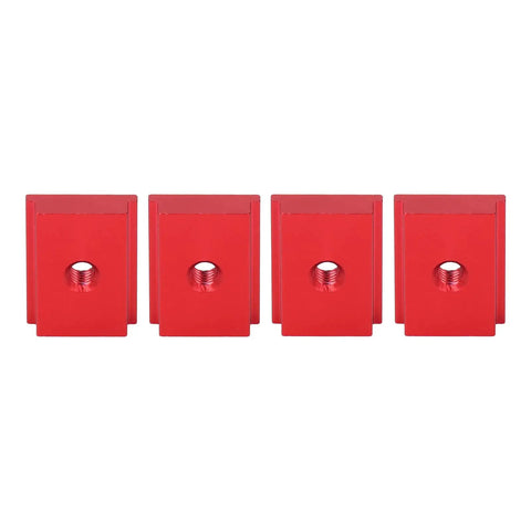 M6 Threaded Woodworking T Nut For 30 Series Aluminum Profiles Sliding Slot Nut For Table Saws And Benches Pro Grade Aluminum Red Finish