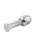 Single piece of M12x1.5 Chrome Wheel Lug Nut Stud Set For Honda And Acura Vehicles showing threaded design.