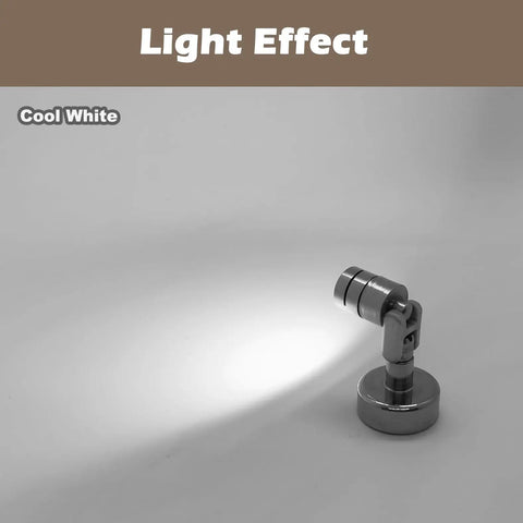 Battery Powered Tiny LED Spotlights 4 Pack With Magnetic Base For Artwork Displays Jewelry Showcases No Wires Wireless Lighting