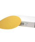 9 Inch Sanding Discs 100 Grit 15 Pack For Porter Cable 7800 Drywall Sander With Hook And Loop Backing next to white box