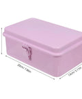 Badass Pink Metal Toolbox With Reliable Locking Latch Built Tough For Your Sweet Ride And Garage Grinds 8cm x 20cm x 13cm