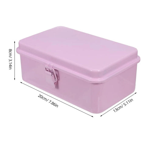 Badass Pink Metal Toolbox With Reliable Locking Latch Built Tough For Your Sweet Ride And Garage Grinds 8cm x 20cm x 13cm