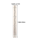 Four Piece Long Piano Hinge Set For Wooden Boxes And Jewelry Boxes Heavy Duty Metal Hinges with measurements 7.86in by 0.67in