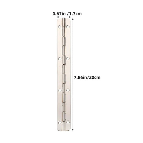 Four Piece Long Piano Hinge Set For Wooden Boxes And Jewelry Boxes Heavy Duty Metal Hinges with measurements 7.86in by 0.67in