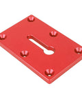 Locking Pliers Mounting Plate For Secure Workholding On Your Workbench Heavy Duty Aluminum 6061 Alloy Vise Jig In Red