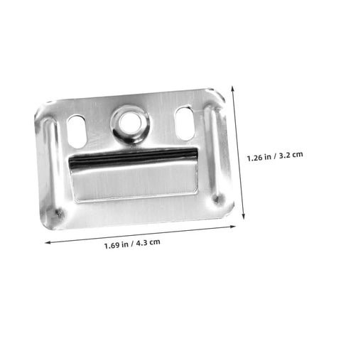 Tough As Nails Stainless Steel Wall Panel Clips And Furniture Buckle Clamps, 1.69 in x 1.26 in, rust proof finish for secure grip.