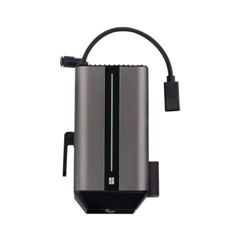 Top Tier Laser Mod Kit For 3D Printers Next Level Precision Engraving Upgrade Module gray metal body with connectors.