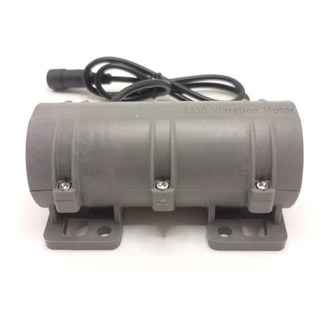 24V Vibration Motor With 110V Adjustable Speed Power Adapter 3800 RPM Shaker Motor For Massage Beds And Vibration Chairs Beefy Quiet Easy Install For Home Use, gray