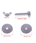 Heavy Duty M6 Carbon Steel Bird Cage Screws Bulkhead Fitting Kit showing M6 screws, washers, and retaining nuts.