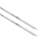 Two Pack Cold Rolled Steel Ball Bearing Drawer Slides, Heavy Duty 15 To 20 Kg Load Capacity, Galvanized Cabinet Hardware For Tool Cabinets, Kitchen Drawers, And Garage Storage, pair of silver slides