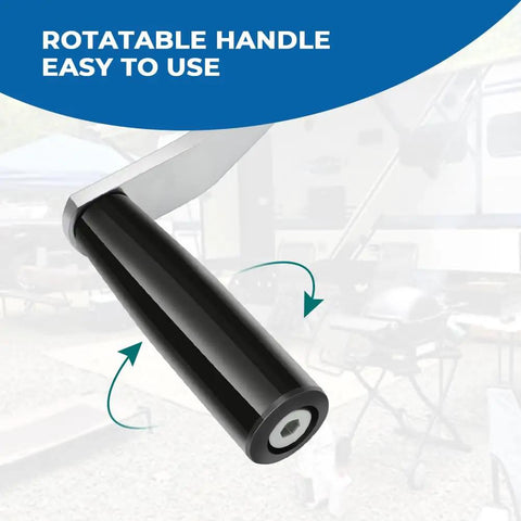 Crank Handle For Coleman Fleetwood Pop Up Camper With Rotatable Plastic Grip Durable Iron Construction Replacement