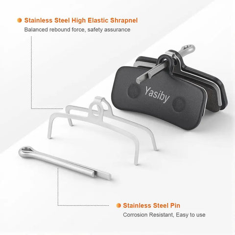 High Performance Semi Metallic Disc Brake Pad Set and installation tools for Shimano MT420 MT520 M6120 M7120 M8120 Tektro TRP