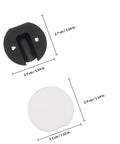 Durable Round Pin Buckle Sectional Furniture Connectors For Couch And Sofa, PP material, black and white pieces