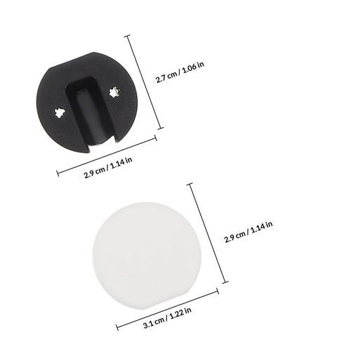 Durable Round Pin Buckle Sectional Furniture Connectors For Couch And Sofa, PP material, black and white pieces
