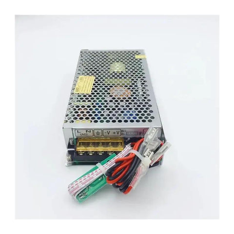 Switching Mode Power Supply With LED Indicator For 12V And 24V Outputs, 180W Capacity, Input 110 To 220V, Ultra Reliable Backup Power For Your Gear And Electronics with visible wiring and metal casing.