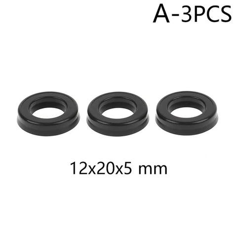 Three Piece Portable Cleaning Machine High Pressure Pump Head O Ring Set With 12x20x5mm And 12x20x5.3mm Rubber Seals For Pump Covers Compressor Housings Instrument Housings Pipelines Food Processing And Automotive Systems, 12x20x5 mm rubber seals
