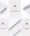 300mm T Shaped Rail Clamp With Iron Slot Holder Clip For Easy Rock Solid T Slot Track Mounting In Woodworking And Machine Setups For Precise Alignment And Smooth Operation, white aluminum rail detail