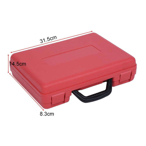 Red carrying case for Heavy Duty Snap Ring Pliers Set 11 Piece For Internal And External Circlip Rings Retaining Ring Removal Tools