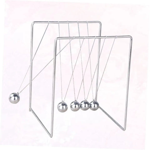 Newton Pendulum Ball Desk Decor Stainless Steel Kinetic Art For Home Office Learning Balance And Momentum Stress Relief