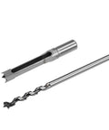 uxcell square-hole mortise drill bit and hollow chisel set, 1/2 in high-carbon steel, woodworking, 2 pcs